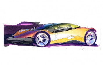 Concept Car Design Sketch by Derek Kosol