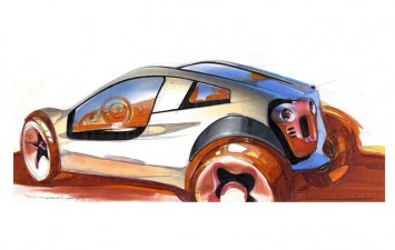 Concept Car Design Sketch by Derek Kosol