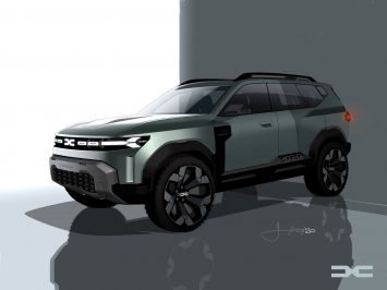 Dacia Bigster Concept Design Sketch Render
