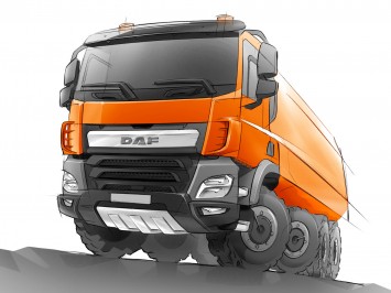 DAF CF Construction Truck - Design Sketch
