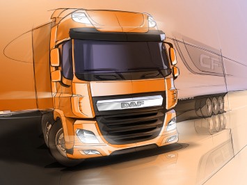 DAF Truck Design Sketch