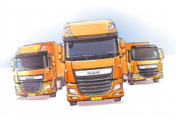 DAF Trucks range - Design Sketch