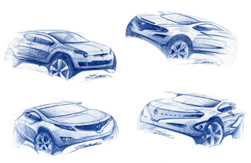 Datsun XLink Design Sketches