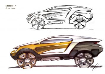 Design Sketch by Carlos Puerta Mascaro Car Design Academy
