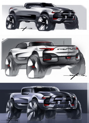 Dodge RAM Concept Design Sketches by Young-Joon Suh
