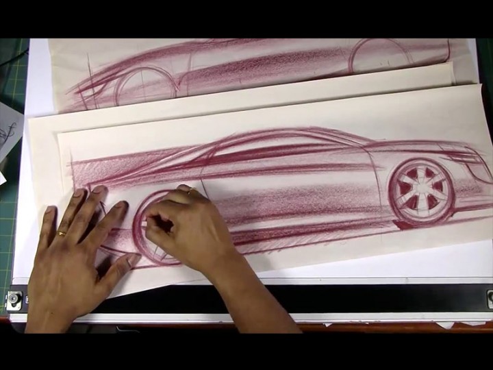 Drawing Cars on Newsprint Paper #2