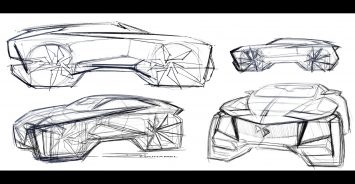 DS Aero Sport Lounge Concept Design Sketches