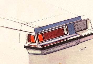 Early Buick Design Sketch Render Illustration by Gray Counts