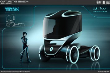Electric Truck Concept Design Sketch by Konrad Cholewka