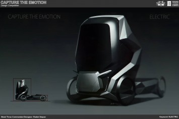Electric Truck Concept Design Sketch by Radek Stepan