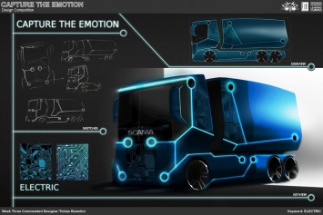 Electric Truck Concept Design Sketch by Tobias Benedini