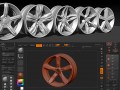 Fast 3D wheel design in ZBrush
