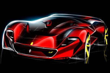 Ferrari Concept Design Sketch by Grigory Bars