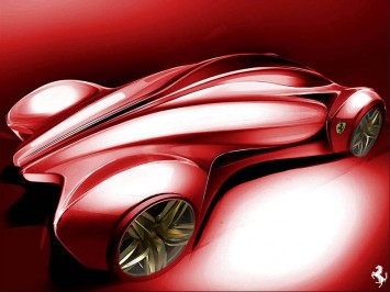 Ferrari Concept Design Sketch by Paul Nichols