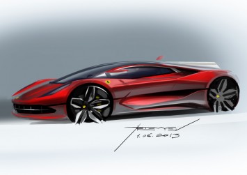 Ferrari Concept   Design Sketch by Vadim Artemiev