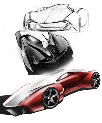 Ferrari Ethesian Design Sketches