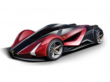 Ferrari F25 Superfast Design Sketch