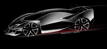 Ferrari F40 Tribute Concept by Samir Sadikhov Design Sketch