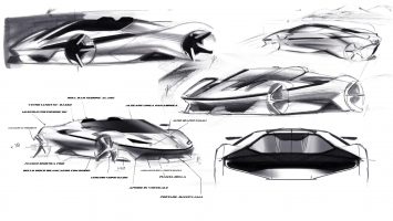 Ferrari J50 Design Sketches