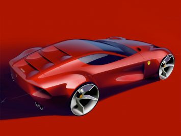 Ferrari Omologata Design Sketch