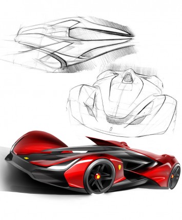 Ferrari Pegaso Design Sketches