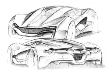 Ferrari Xezri design sketches