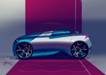 Fiat 500 Cheerful Concept - Design Sketch by Pierre Andlauer