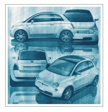 Fiat 500 Design Sketches