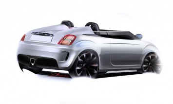 Fiat 500 Roadster Concept Design Sketch