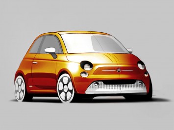 Fiat 500e Design Sketch