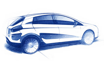 Fiat Bravo Design Sketch