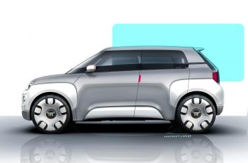 Fiat Centoventi Concept Design Sketch Render
