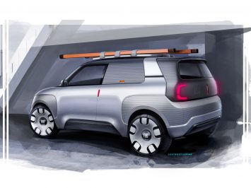 Fiat Centoventi Concept Design Sketch Render