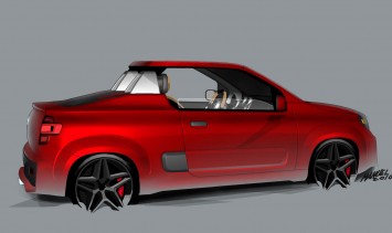 Fiat Uno Cabrio Design Sketch