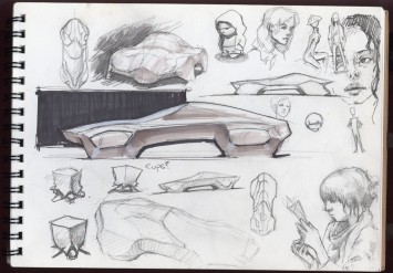 Flake Concept Design Sketches