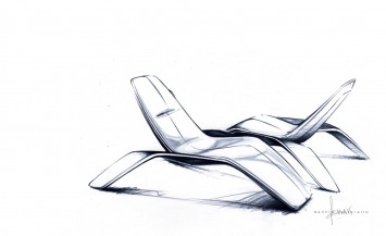 Ford design Lounge Chair - Design Sketch