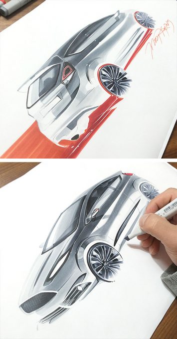Ford Design Sketches by Orhan Okay