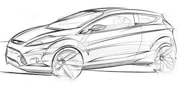Ford Fiesta Design Sketch