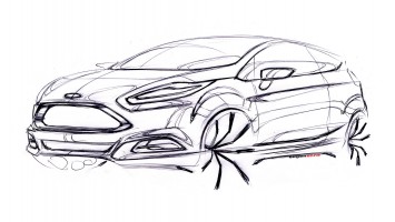 Ford Fiesta ST Concept Design Sketch