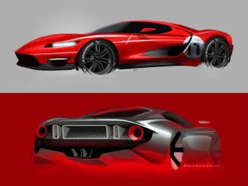 Ford GT Design Sketch Gallery