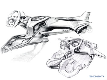 Ford iosis MAX Concept Interior Design Sketch