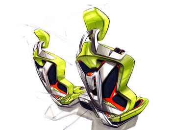 Ford iosis MAX Concept Seats Design Sketch