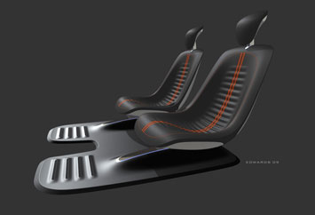 Ford Start Concept Seat Design Sketch