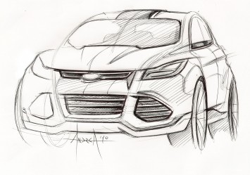 Ford Vertrek Concept - Design Sketch by Andrea di Buduo