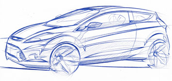 Ford Verve Concept design sketch