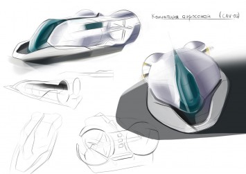HALO Aero Sleigh Design Sketch