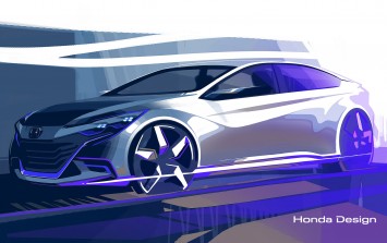 Honda 2014 Concept preview design sketch