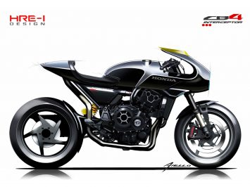 Honda CB4 Interceptor Concept Design Sketch Render