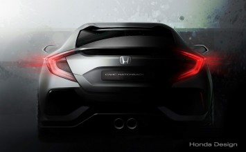 Honda Civic Hatchback Prototype Design Sketch Render