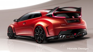 Honda Civic Type R Concept Design Sketch